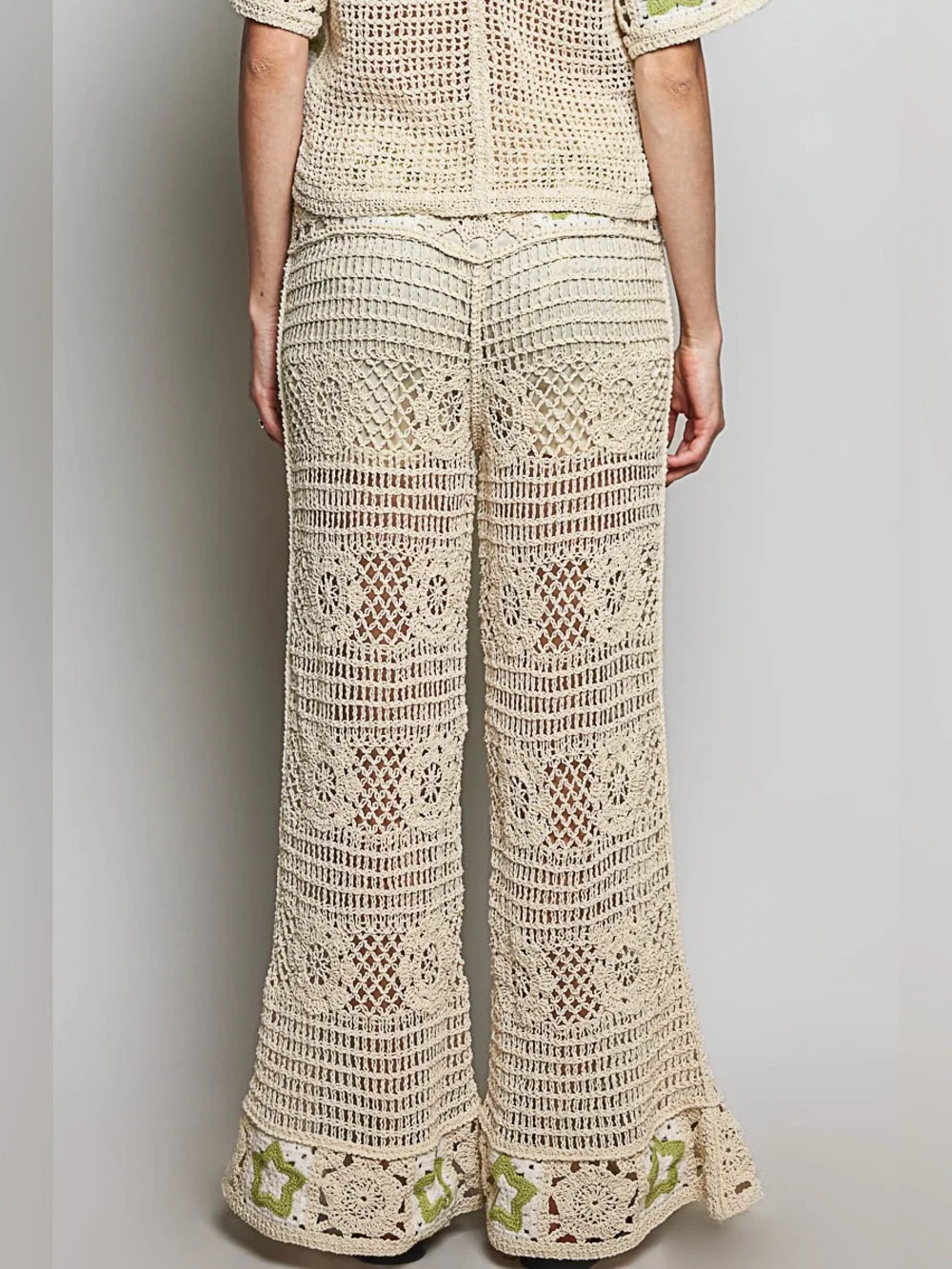POL “ Seaglass Star “ Matching Crochet Beach Resort Set | Sage